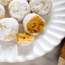 Pumpkin Polvorones (Mexican Wedding Cookies)