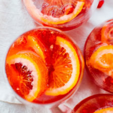 Blood Orange and Pomegranate Sparkling Sangria