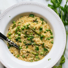Spring Pea and Asparagus Risotto