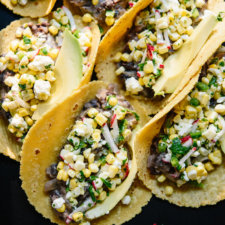 Sweet Corn and Black Bean Tacos