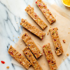 Cranberry Orange Granola Bars