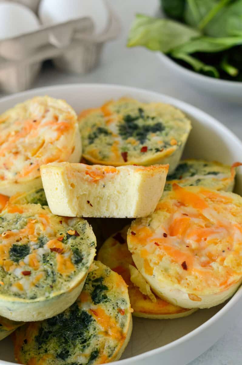 High Protein Cottage Cheese Egg Bites - Nourished by Nic